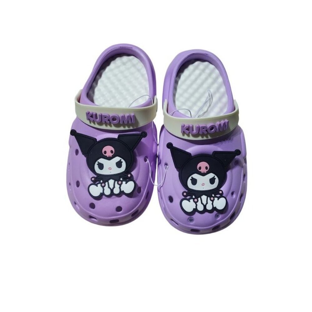 Kuromi Kids Clogs Purple Slip-On Shoes Soft & Comfortable